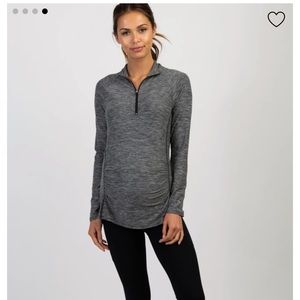 Pinkblush Long Sleeve Ruched Maternity Active Top